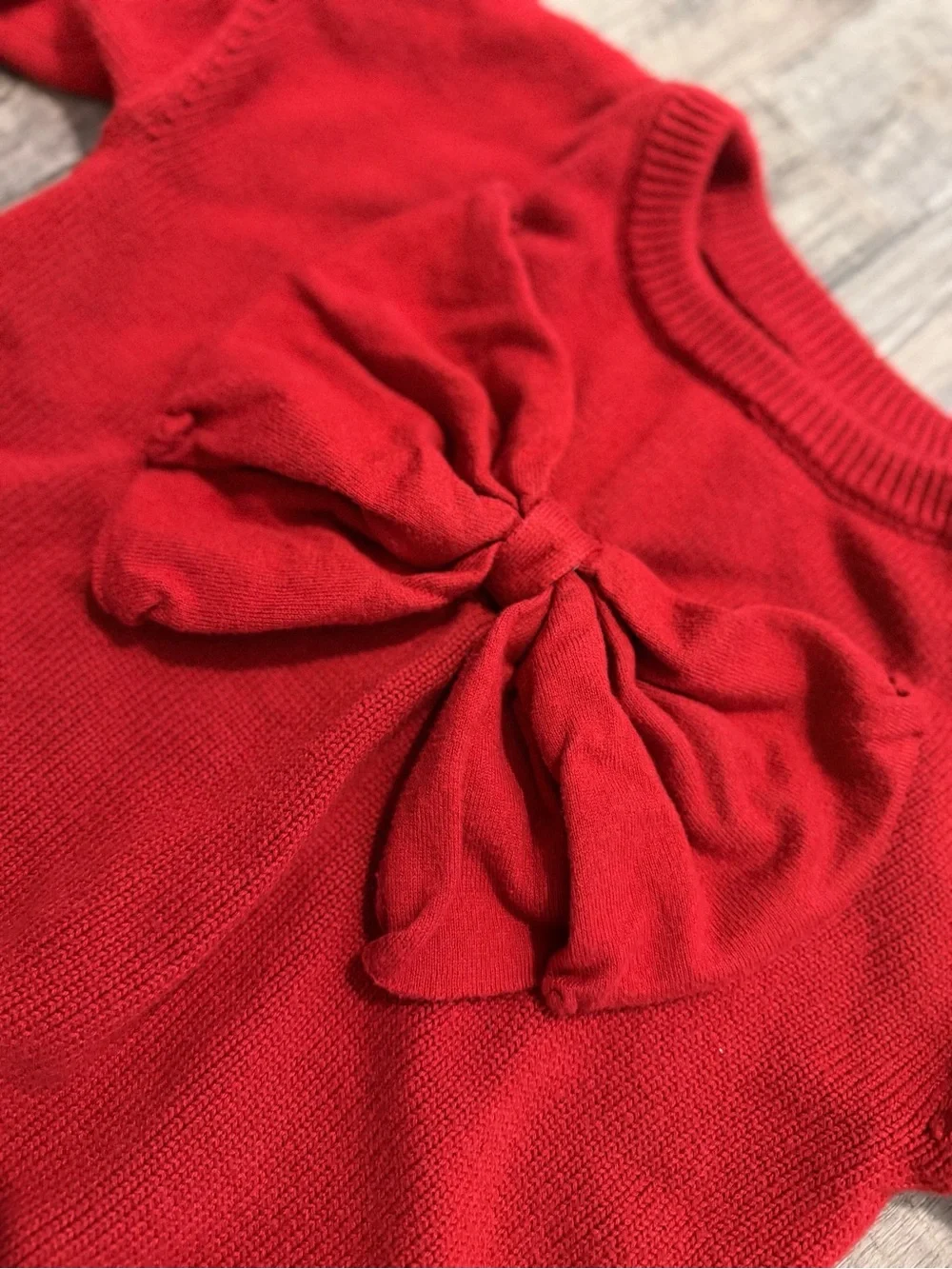 ❤️ Play by Little Sleepies Red Bow Sweater with Plaid Skirt Set. Size 8